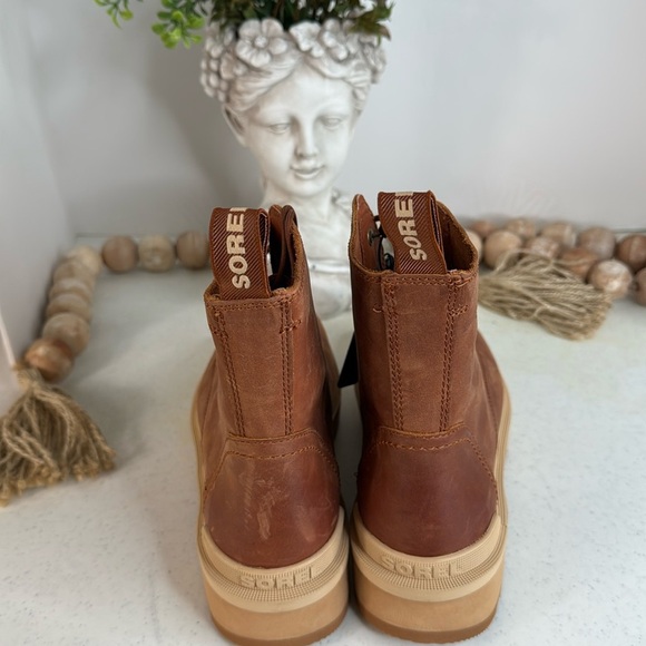 SOREL Women's Hi-Line Lace Boots - Waterproof Color Scorch Sz 8.5 NWOB - Picture 10 of 12